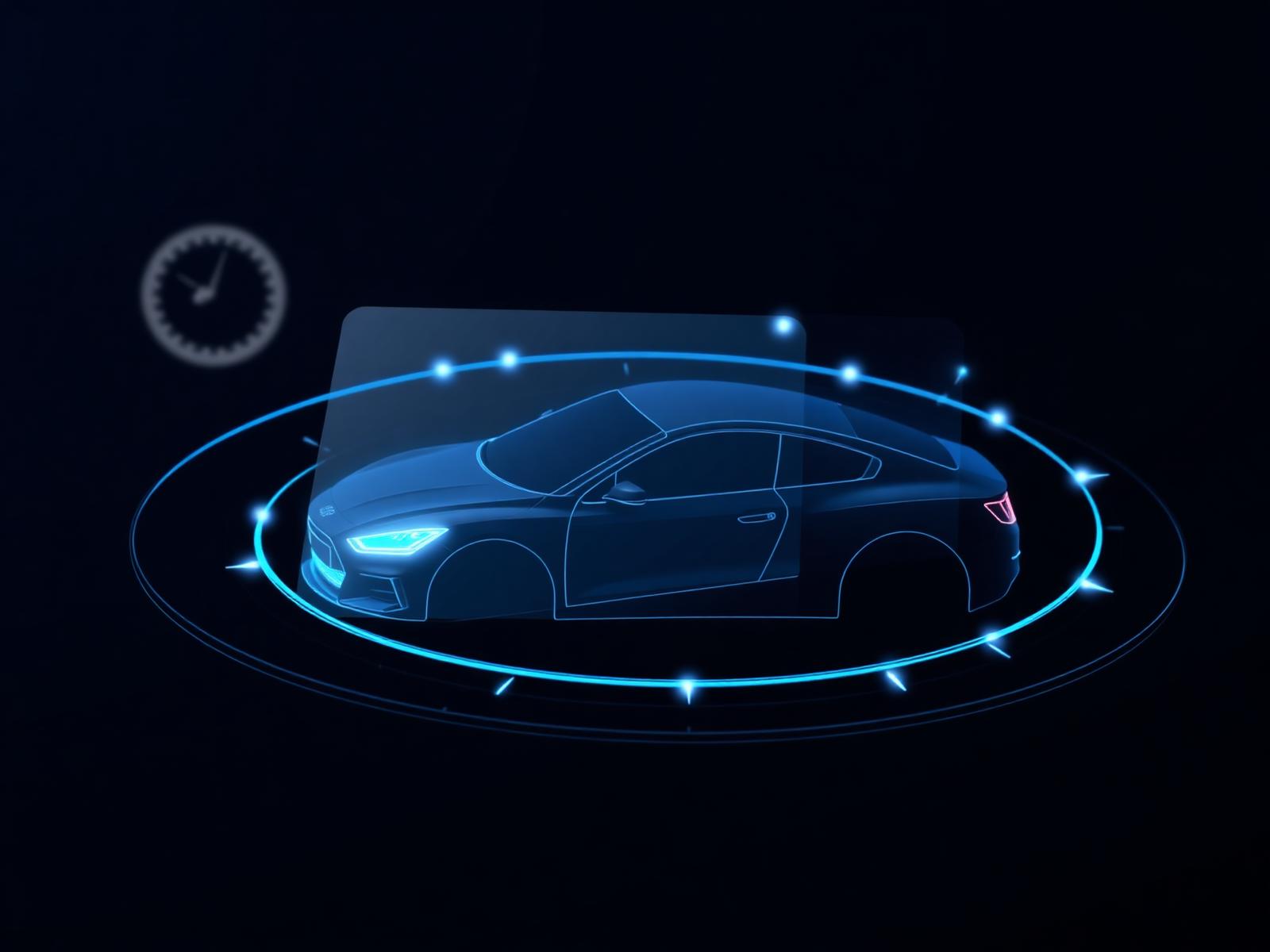 Abstrakte Darstellung der Werkstatt- und Autohandel-Software für Automobile Medi
